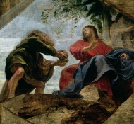 temptation of christ - Rubens